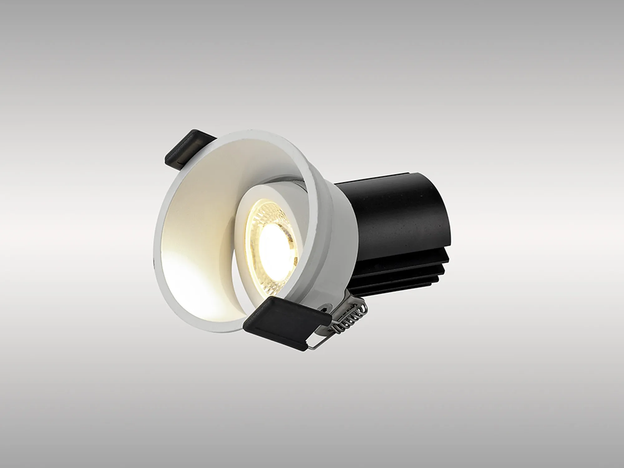 Bania A 12 Powered by Tridonic  12W 2700K 1200lm 24° CRI>90 LED Engine; 350mA White Adjustable Recessed Spotlight; IP20 DM201721  Dlux Bania A 12